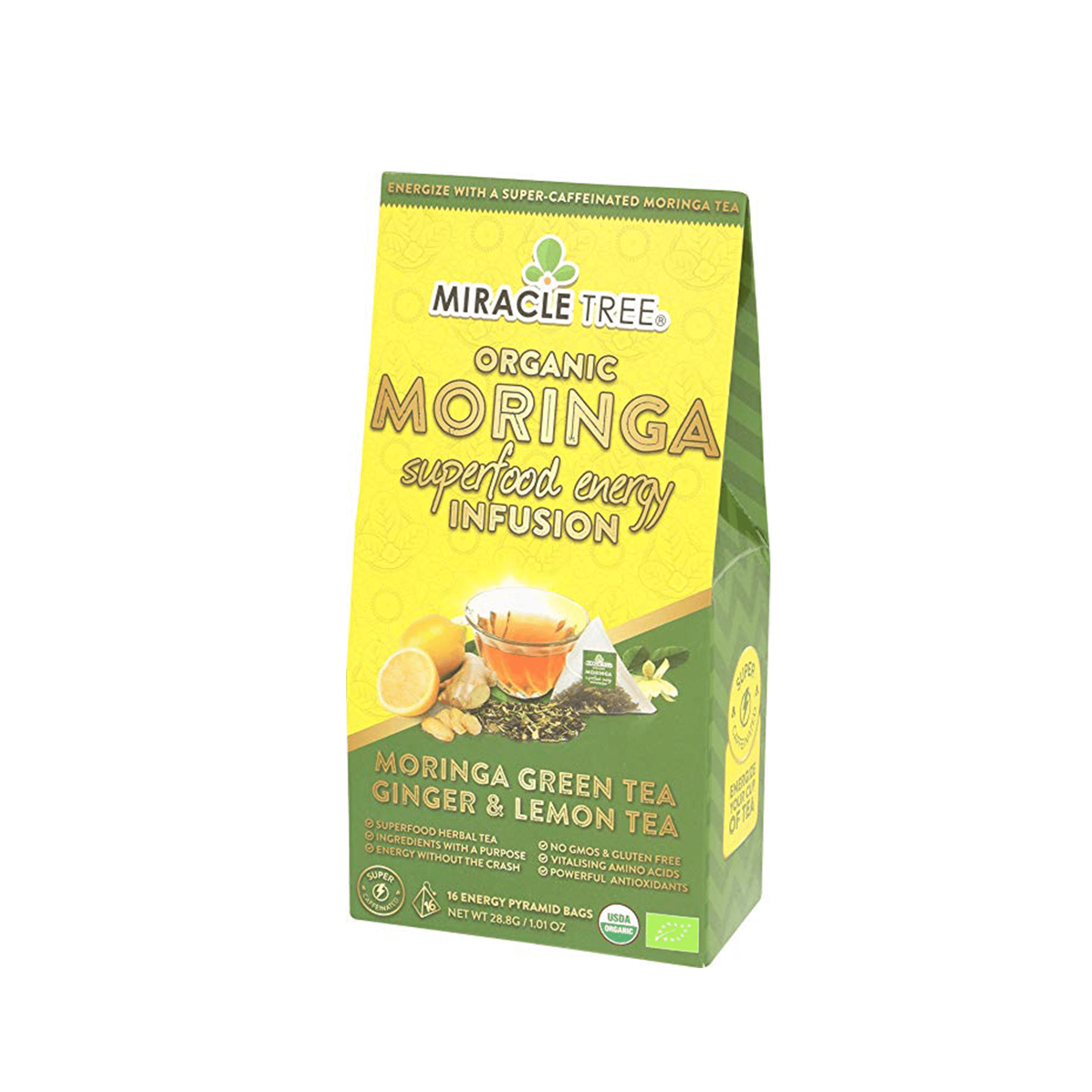 Moringa Energy Tea, Ginger Lemon