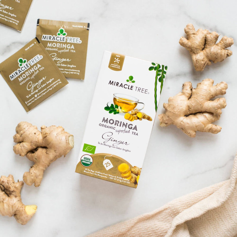 Organic Moringa Tea, Ginger