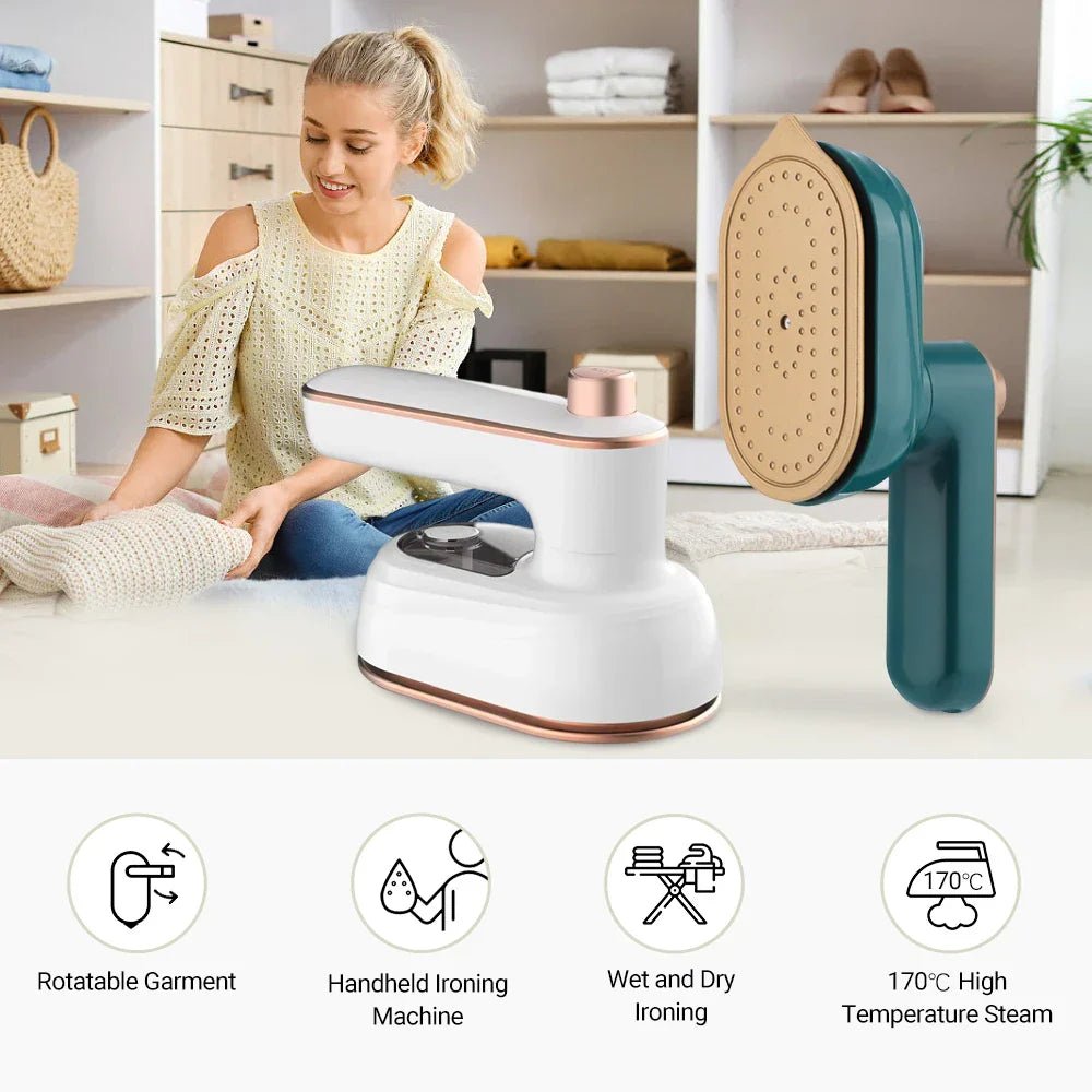 Mini Garment Steamer Steam Iron Handheld Portable Home Traveling For Clothes Ironing Wet Dry Ironing Machine