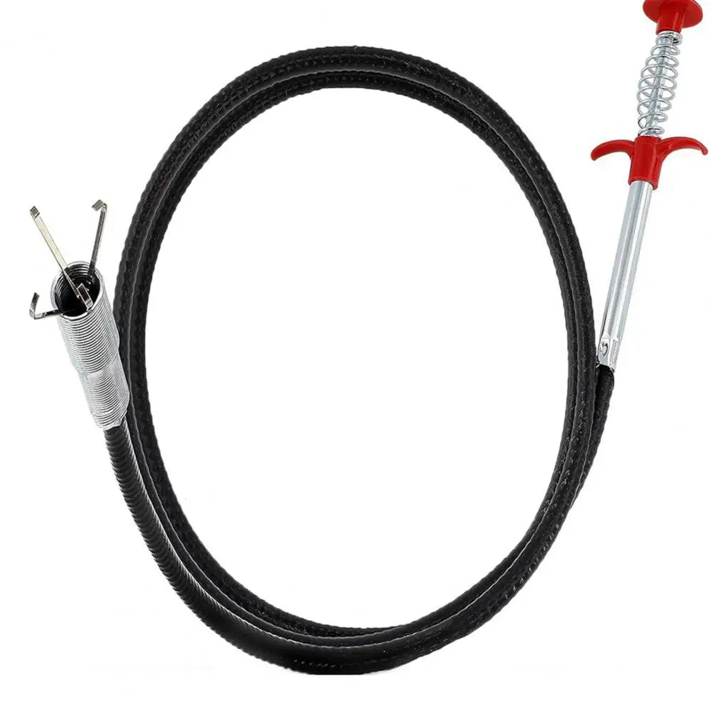 60-300cm Steel Wire Pipe Unclogger Hair Drain Clog Remover Tool Push-type Shower Tub Toilet Clogged Drains Opener Cleaning Tool 