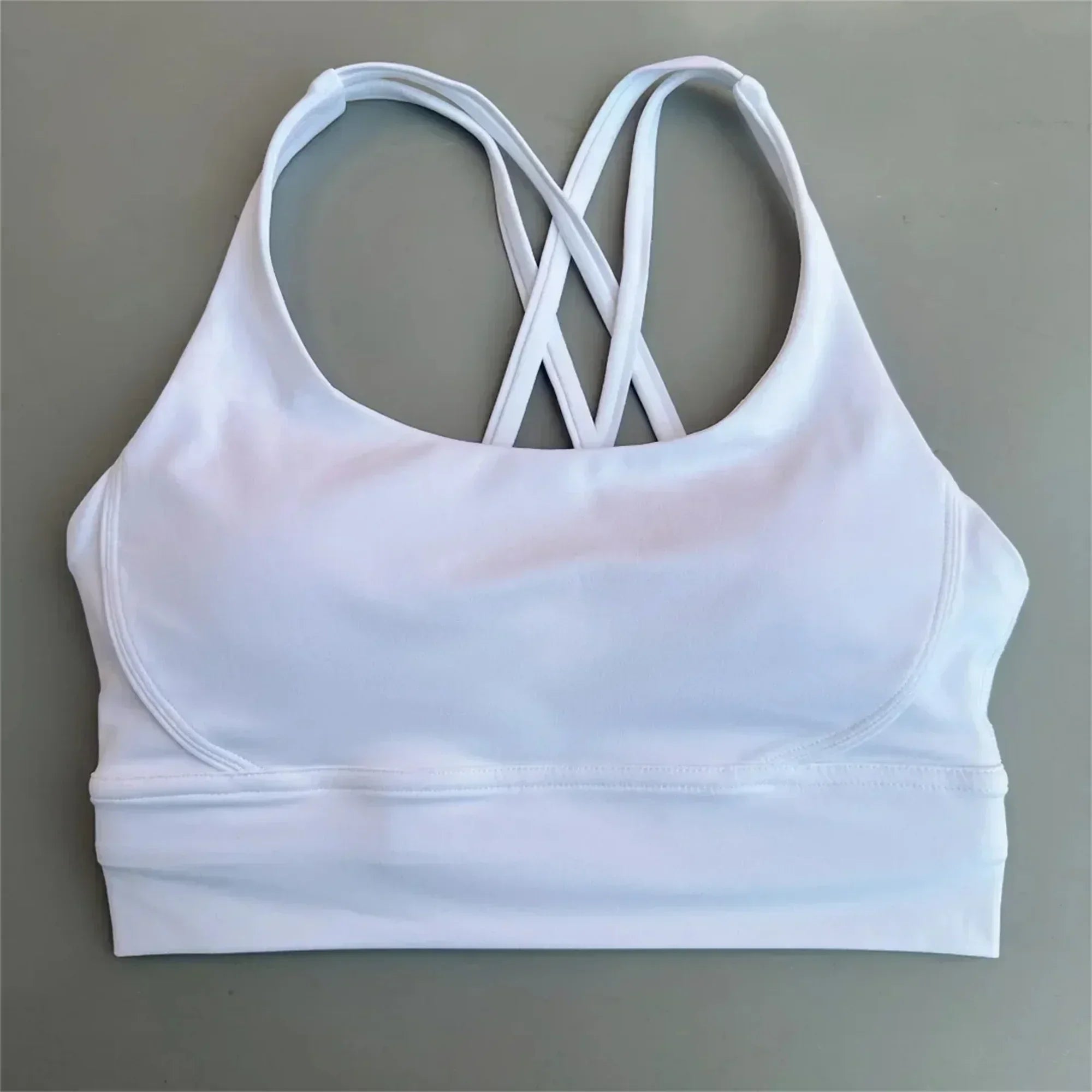 Solid Color Women Cross Fitness sport Bra soft high strength Tight Top Comprehensive Training Gym Yoga Underwear With Chest Pad