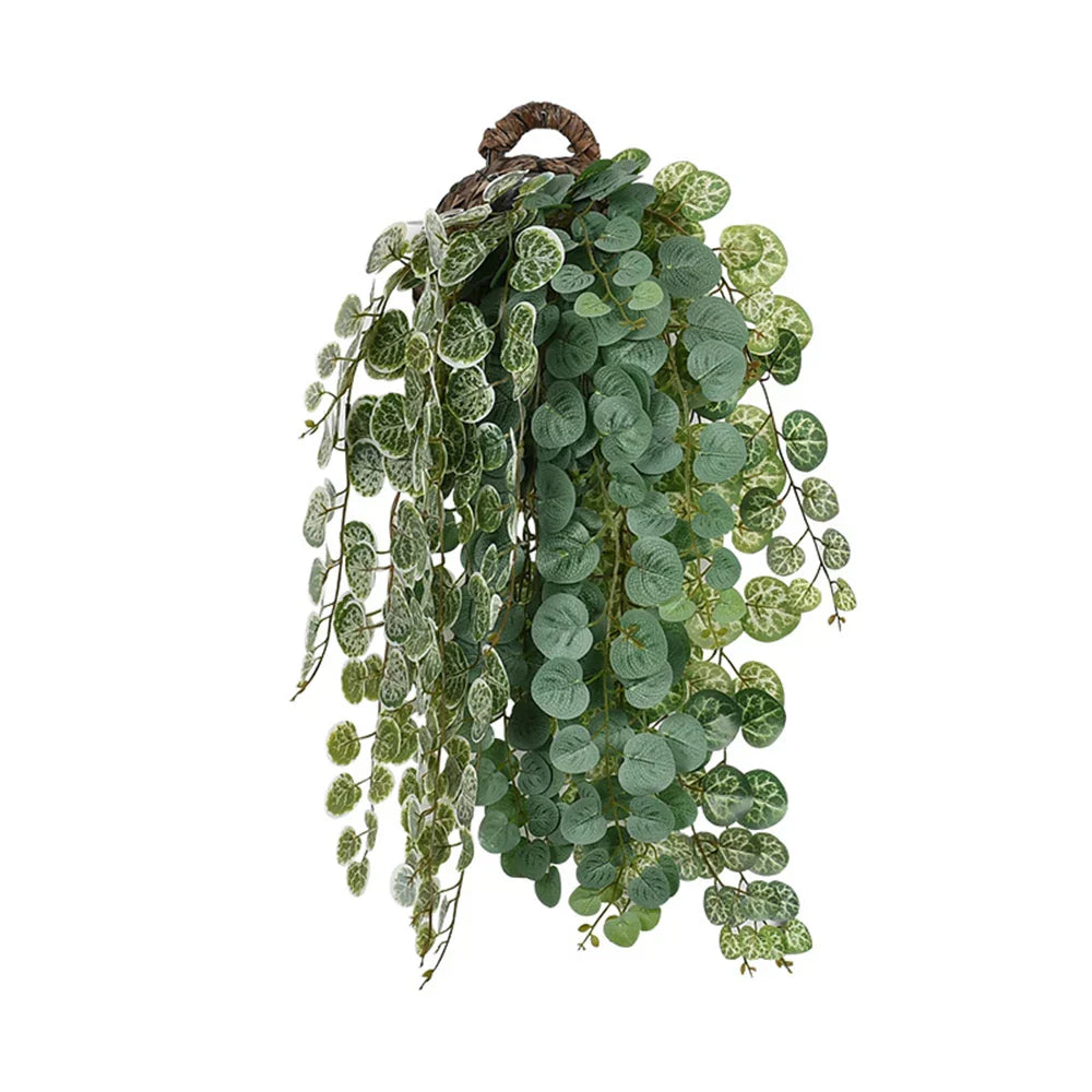 Dlight Decor 64cm Hanging Eucalyptus Vine with Apple Leaves