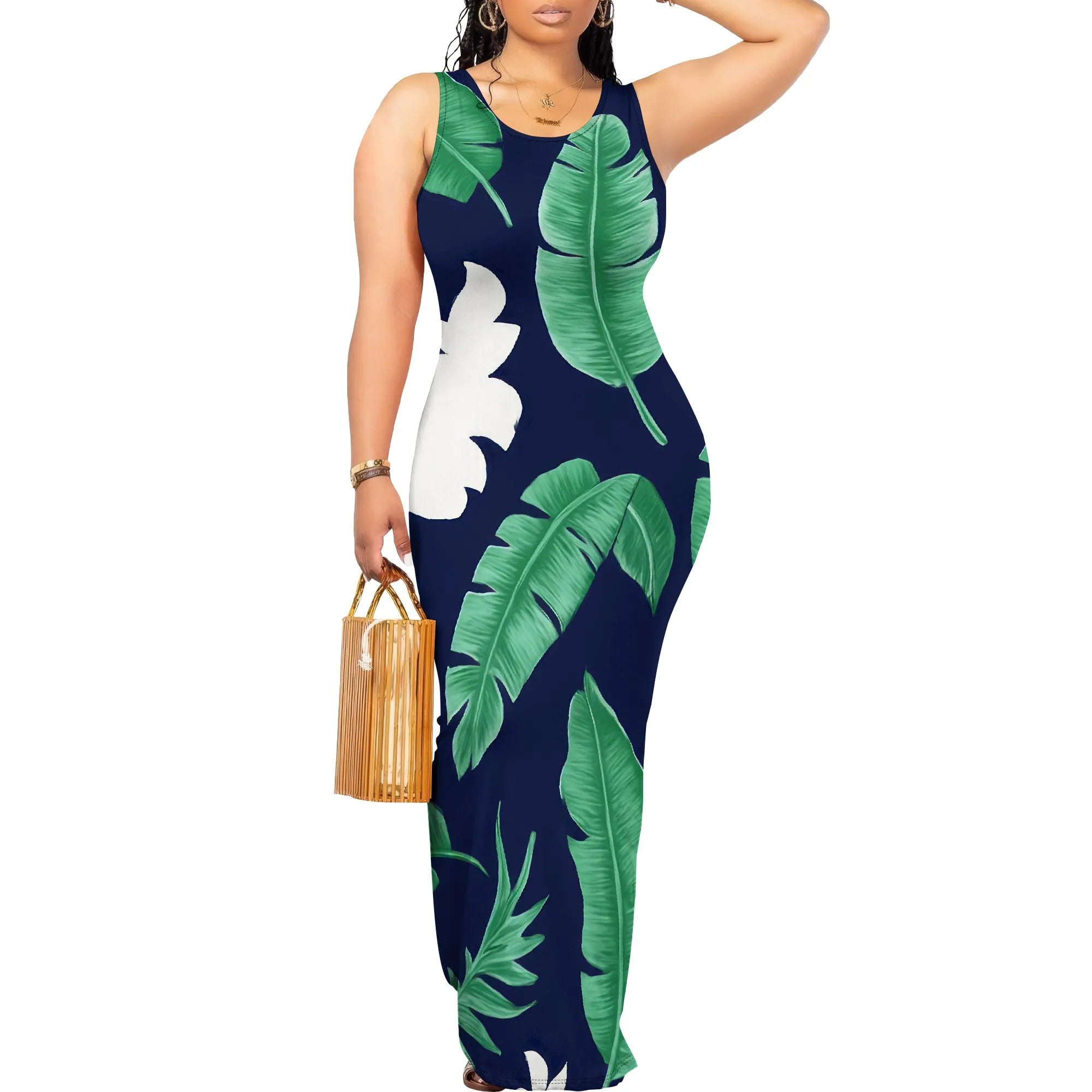Women Summer Long Dress Casual Slip Sexy Slim Sleeveless Bodycon Maxi Dresses for Women 2025