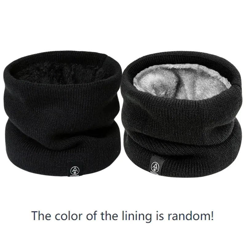 Fashion Women Knitted Scarf Solid Cashmer Like Winter Snood Scarves Lady Warm Thick Unisex Men Neck Scarfs Ring 