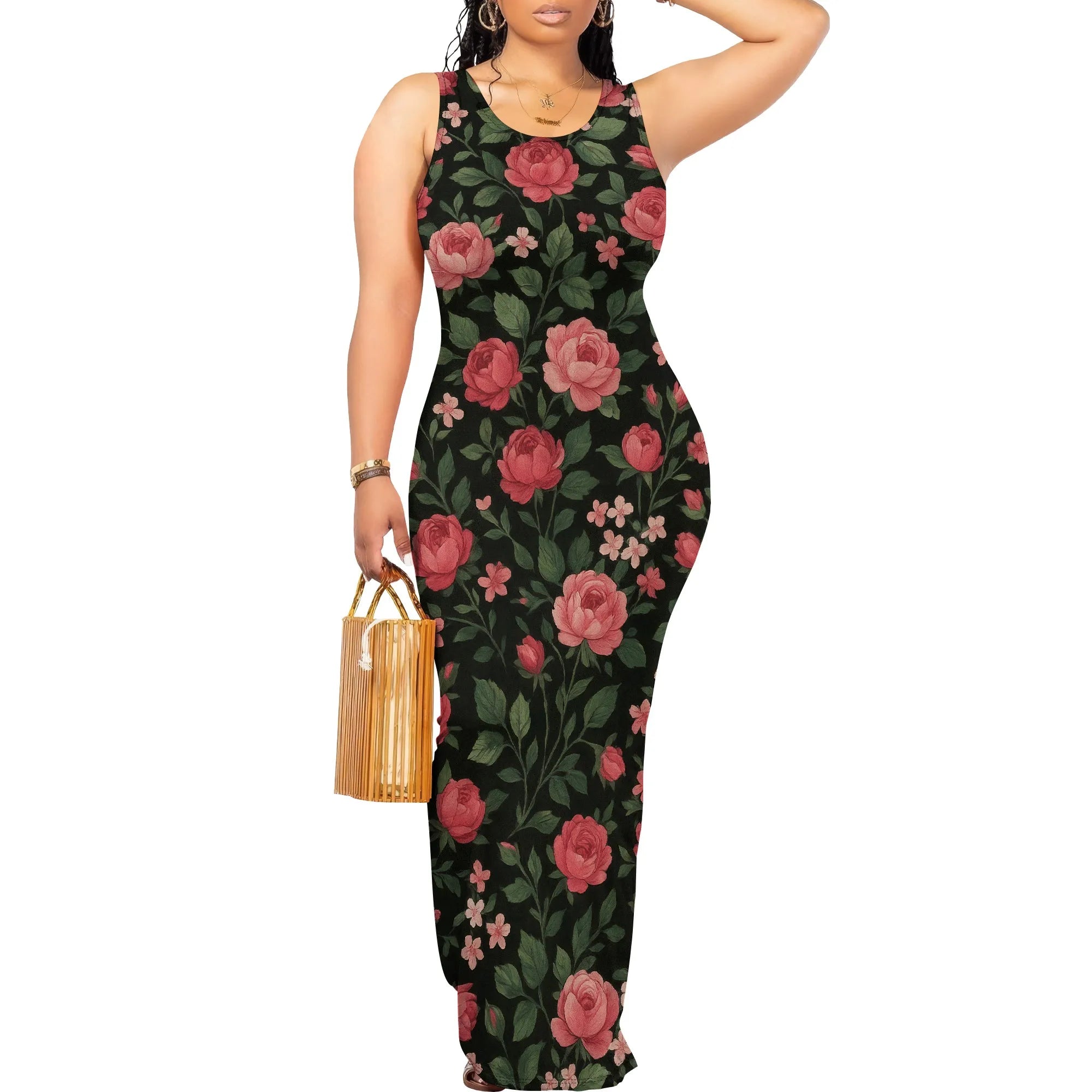 Women Summer Long Dress Casual Slip Sexy Slim Sleeveless Bodycon Maxi Dresses for Women 2025
