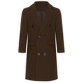 Kids Boys Warm Long Trench Coat Fall And Winter Double-breasted Coat Long Sleeve Tailcoat Long Jacket Birthday Party Costumes