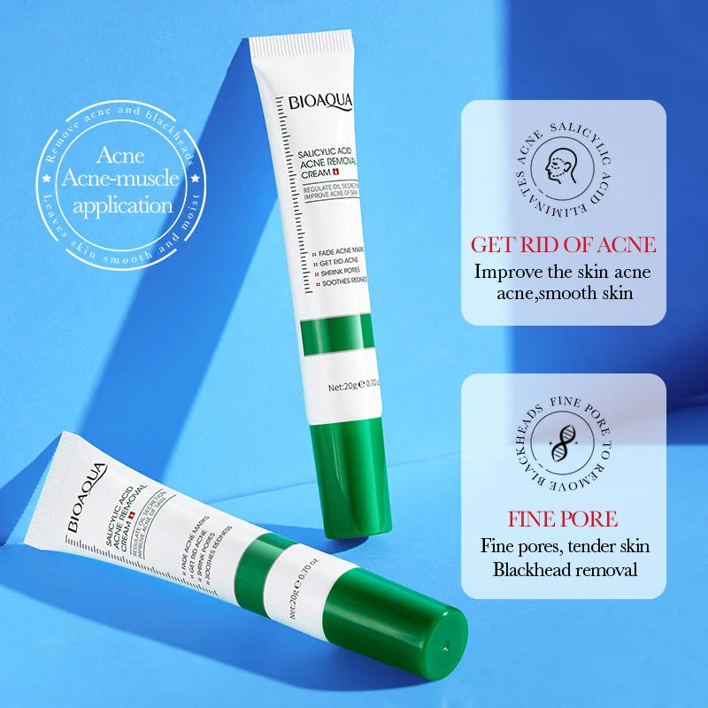 Salicylic Acid Shrink Pore Cream Elimination Large Pores Remove Blackehead Oil Control Face Smooth Repairing Skin Care Products