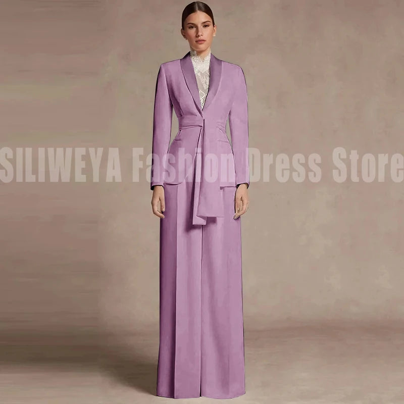 Fashion Office Lady Blazer Pants Female Suit Formal White Jacket Trouser Business Work Wear 2 Piece Set Conjuntos De Mujer