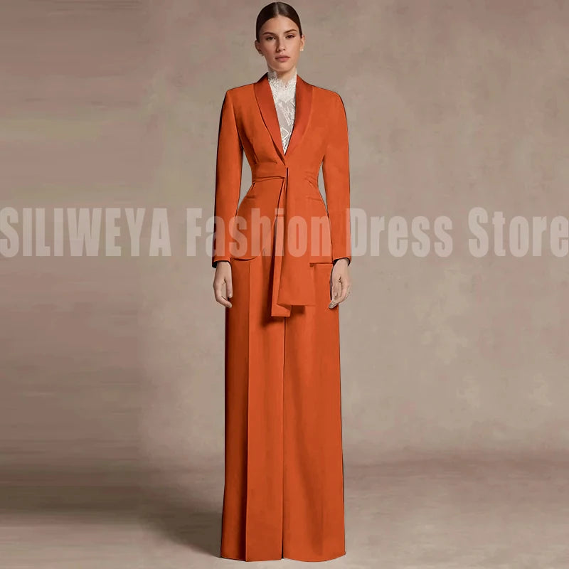 Fashion Office Lady Blazer Pants Female Suit Formal White Jacket Trouser Business Work Wear 2 Piece Set Conjuntos De Mujer