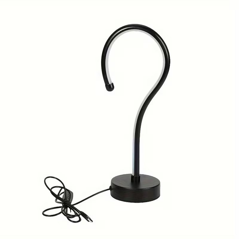 2PC Creative Question Mark Shape Table Lamp, USB Three-color Dimming Desktop Decoration Table Lamp lámparas  Para mesa de noche