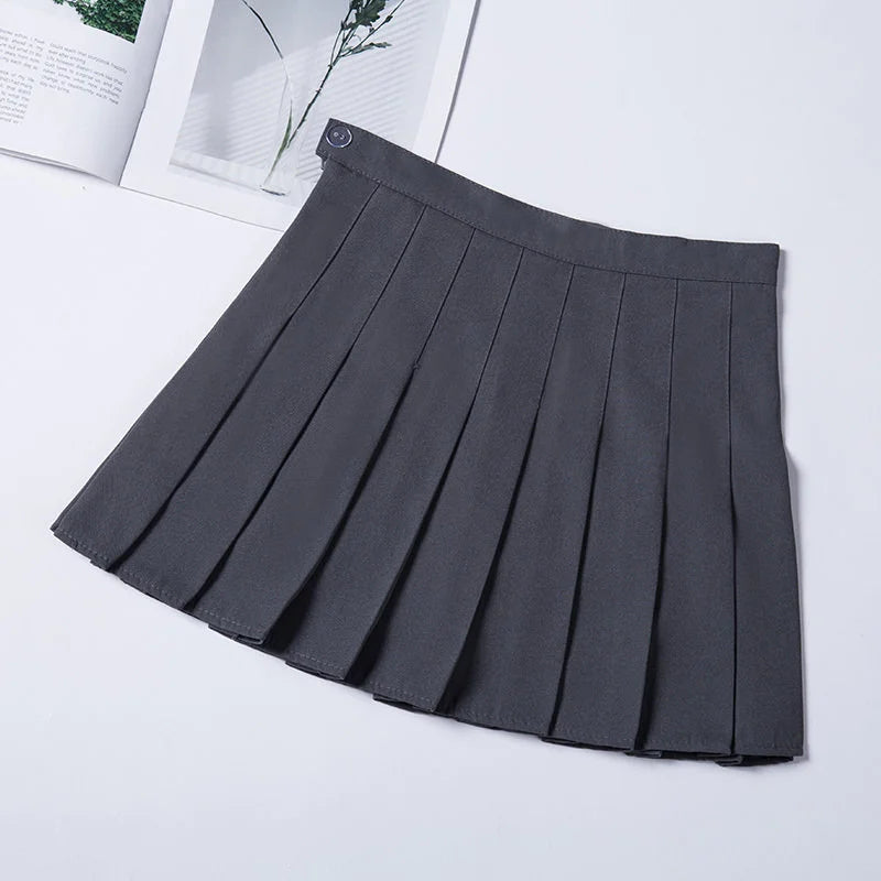 Women's Skirt Without Shorts Fashion Korean Style Clothing Black Harajuku Plaid Falda Short De Mujer Mini Pleated Skirts For Girls 