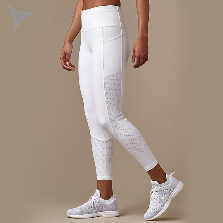 Seamless Tummy-Control Nude-Feel Running Yoga Fitness Pants libras de yoga