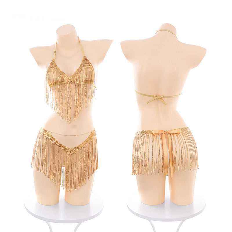 Fashion Personalized Sequin Tassel Women's Suit