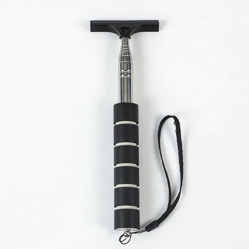 Car Rearview Mirror Wiper Cleaning Tool Auto Glass Mist Cleaner Scraper Car Accessories Handle Telescopic Window Cleaning Brush 