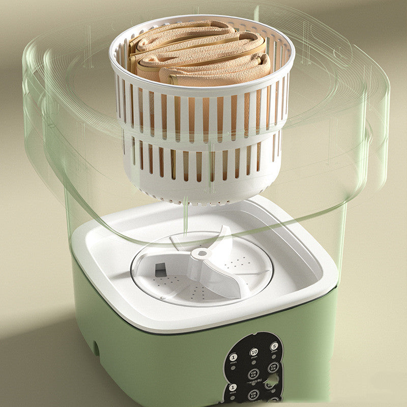 Mini Foldable Washing Machine Portable Mini Socks Underwear Panties Washing Machine Big Capacity 3 Models With Spinning Dry Gadgets mini lavadora plegable