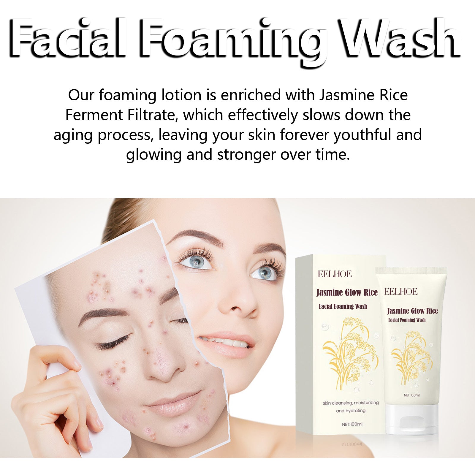 Jasmine Facial Cleanser Clean Pores Gently limpiador facial