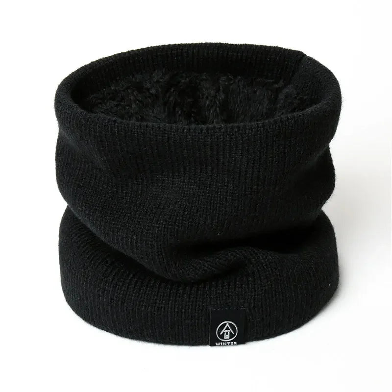 Fashion Women Knitted Scarf Solid Cashmer Like Winter Snood Scarves Lady Warm Thick Unisex Men Neck Scarfs Ring 