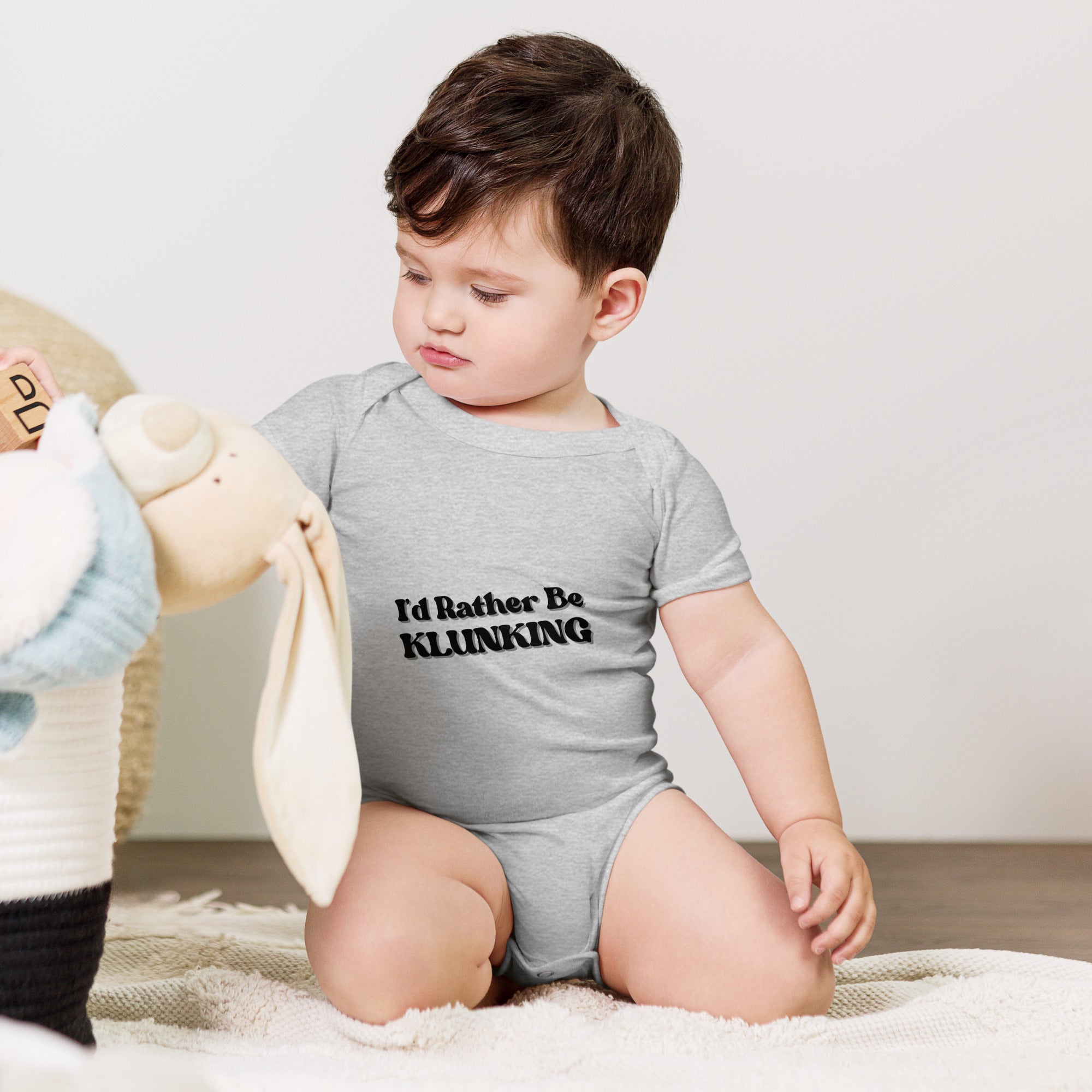 I’d Rather Be Klunking - Baby short sleeve one piece