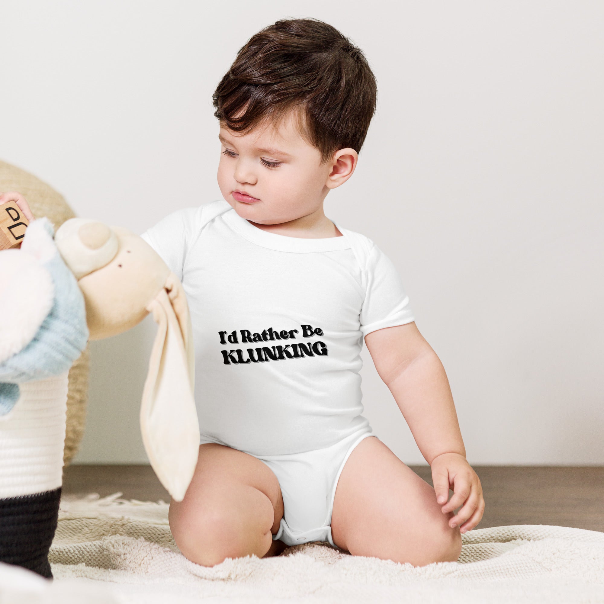 I’d Rather Be Klunking - Baby short sleeve one piece