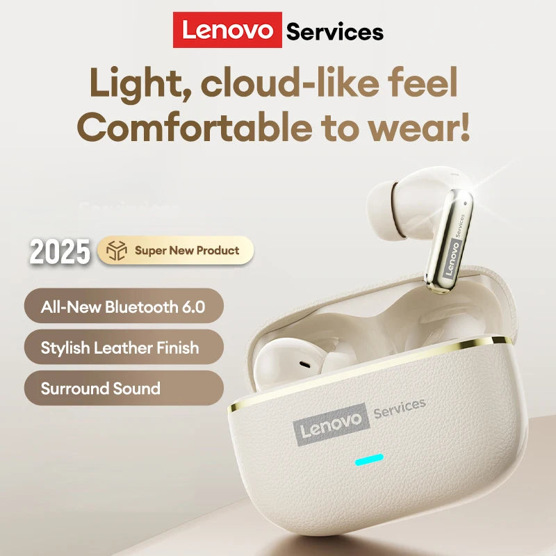 Lenovo 2026 AI Real Time Translation Wireless Earphones TWS Hi-Fi IMAX-level Sound Earphones Stereo ENC Noise Canceling Earbuds 