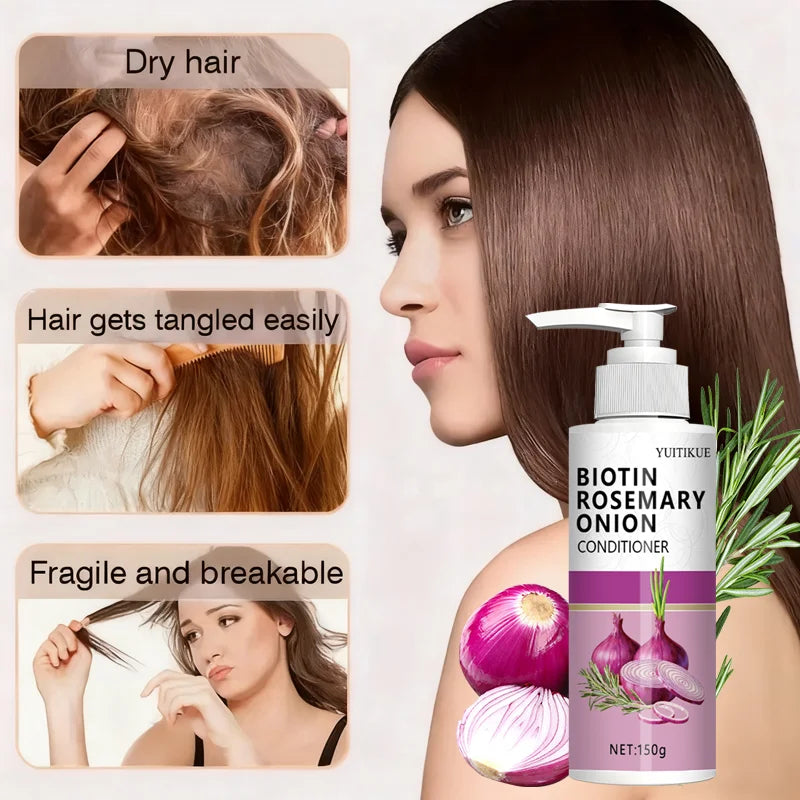 Biotin Hair Conditioner Dual Oil Control Moisturizing Smooth and Soft Frizz Control Repair Damaged Hair Hair Care