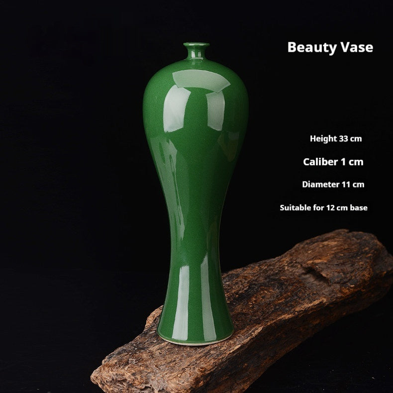 Home Decor Ceramic Color-Glazed Beauty Vase