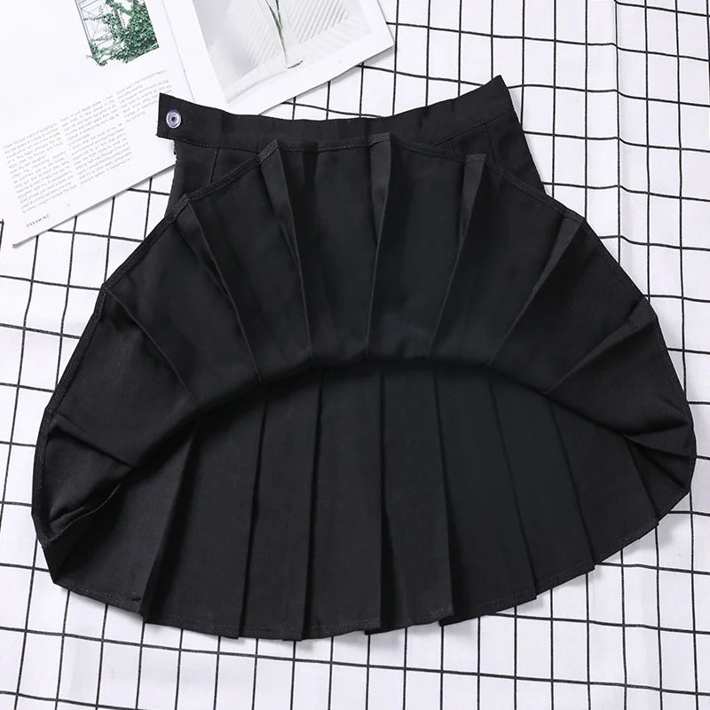 Women's Skirt Without Shorts Fashion Korean Style Clothing Black Harajuku Plaid Falda Short De Mujer Mini Pleated Skirts For Girls 