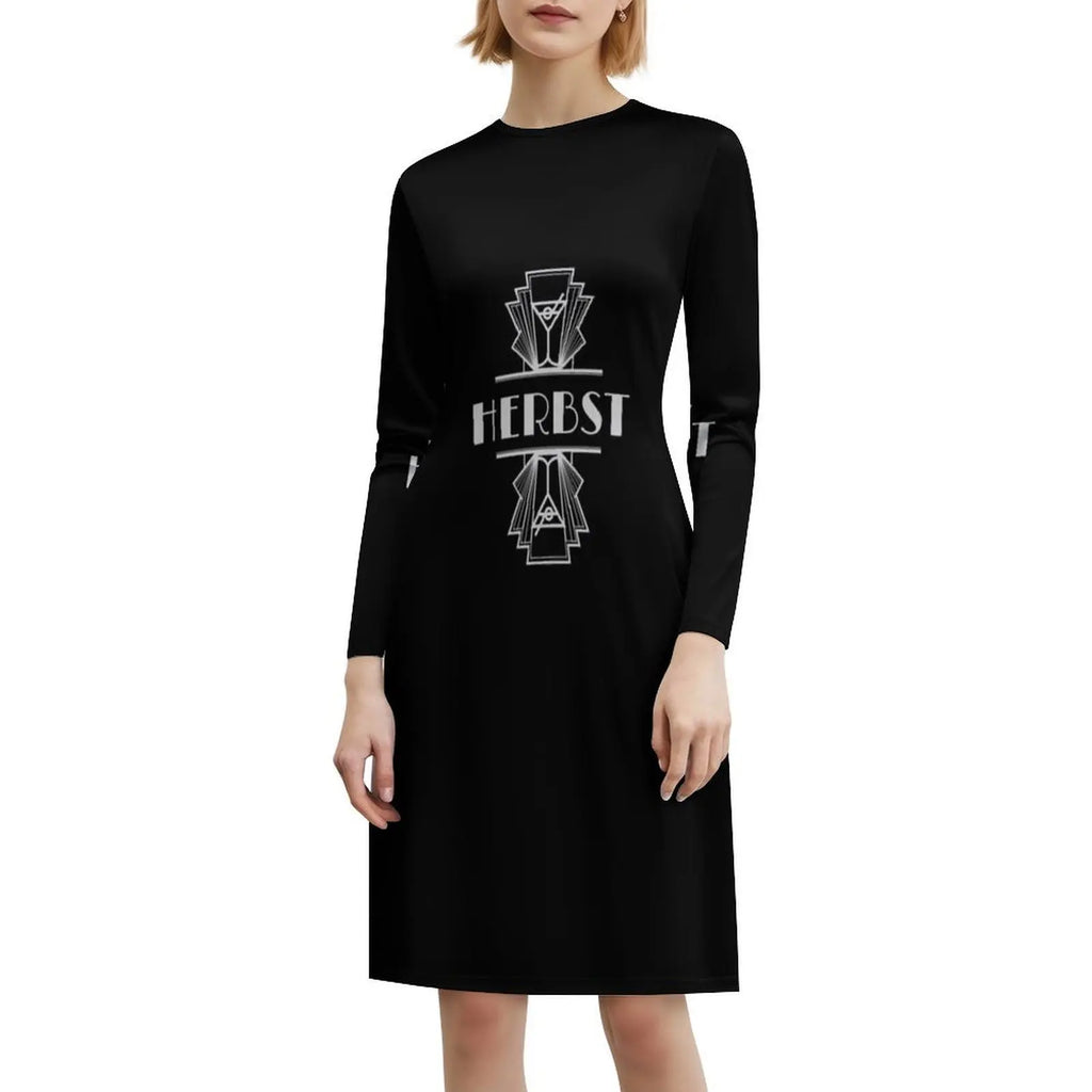 Herbst Surname Art Deco Design Sweetheart Neckline Dress Elegant Summer Party Dress For Women Herbst Art Art Illustration Art