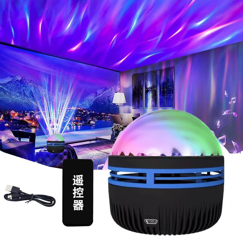 Northern Lights Water Ripple Starry Sky Projection Lamp Atmosphere Light Mini Magic Ball Color Lights lámpara de proyección