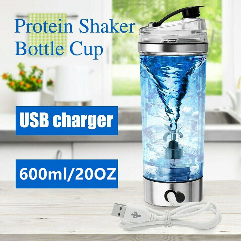 Electric Protein Shake Stirrer USB Shake Bottle Milk Coffee Blender Kettle Sports And Fitness Charging Electric Shaker Cup Creativo Usb CARGA AUTOMÁTICA taza de mezcla eléctrica taza de café leche