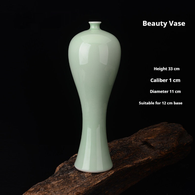 Home Decor Ceramic Color-Glazed Beauty Vase