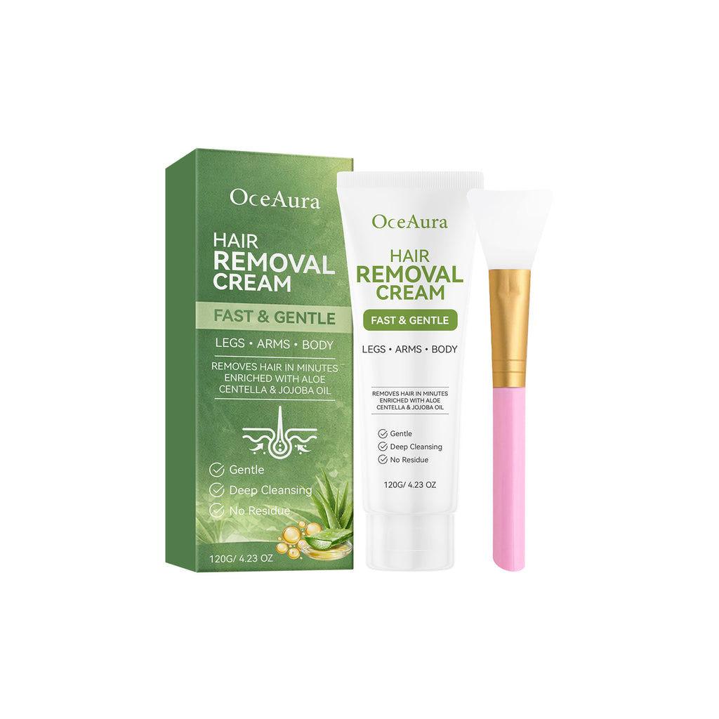 Smooth, Soft, And Comfortable Skincare Aloe Gentle Hair Removal Cream Crema depilatoria suave, tersa y confortable con aloe vera