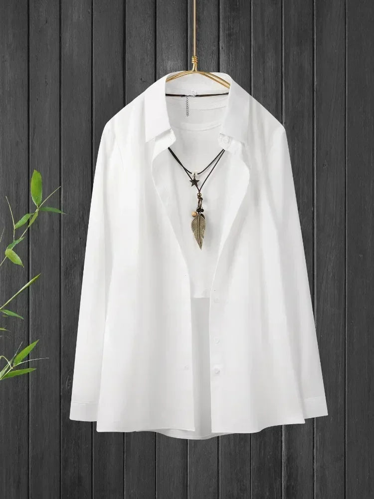Plus Size Women Shirts 2025 Summer Loose Casual Fashion Tops Elegant Korean Style Solid Sweet Cute Blouses Single-breasted Lapel