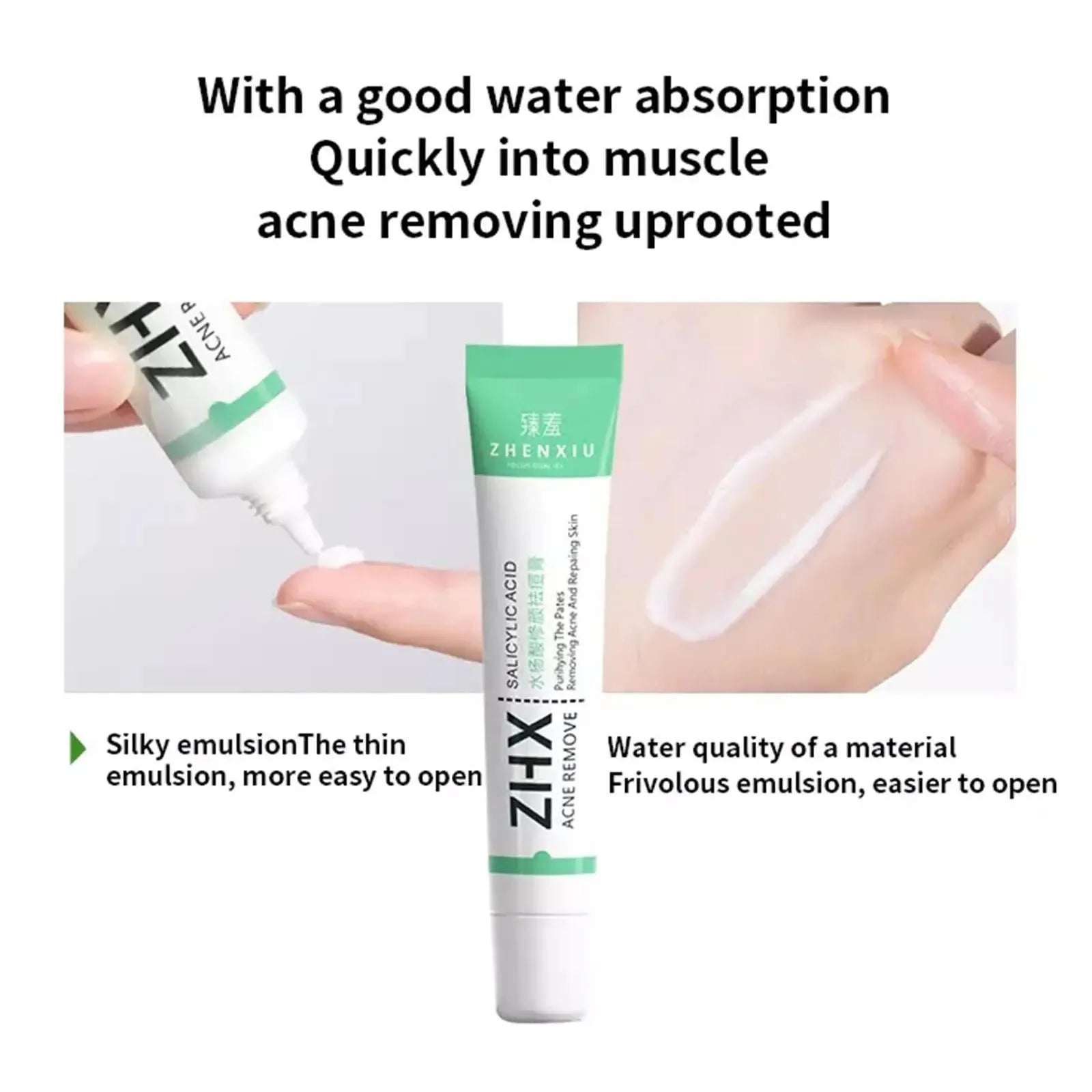 Salicylic Acid Shrink Pore Cream Elimination Large Pores Remove Blackehead Oil Control Face Smooth Repairing Skin Care Products