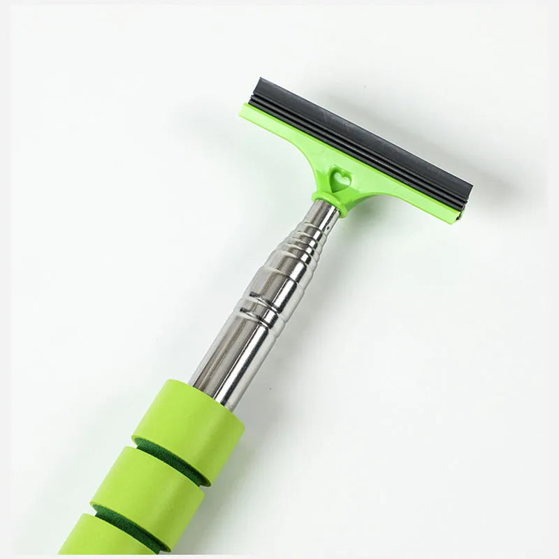 Car Rearview Mirror Wiper Cleaning Tool Auto Glass Mist Cleaner Scraper Car Accessories Handle Telescopic Window Cleaning Brush 