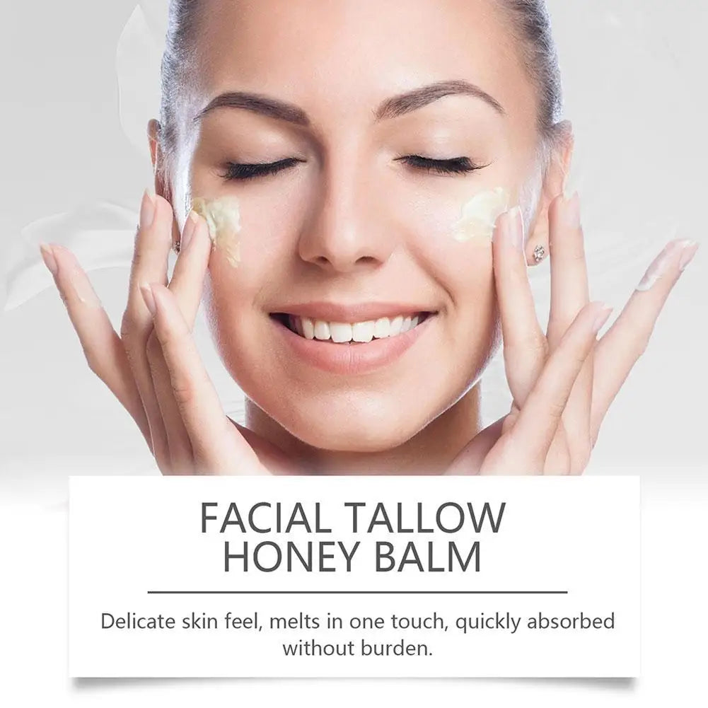 Beef Tallow Honey Moisturizer/Ginseng Cream Moistrizing Nourishing Hydrating Brightening Face Skin Rejuvenation Korean Cosmetics