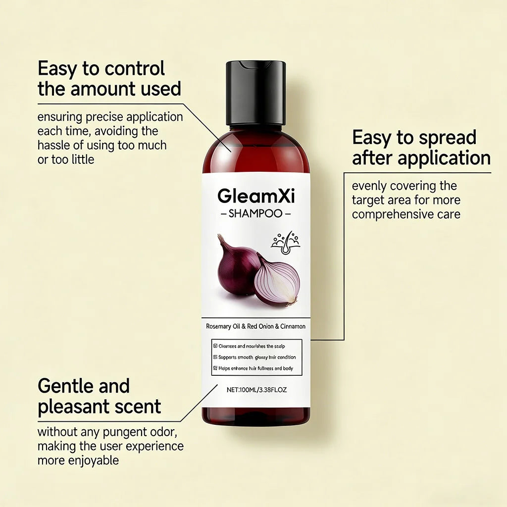 Red Onion Biotin Shampoo Gentle Cleansing Oil Control Thickening Smoothing Moisturizing Anti Hair Loss Volumizing Hair Shampoo