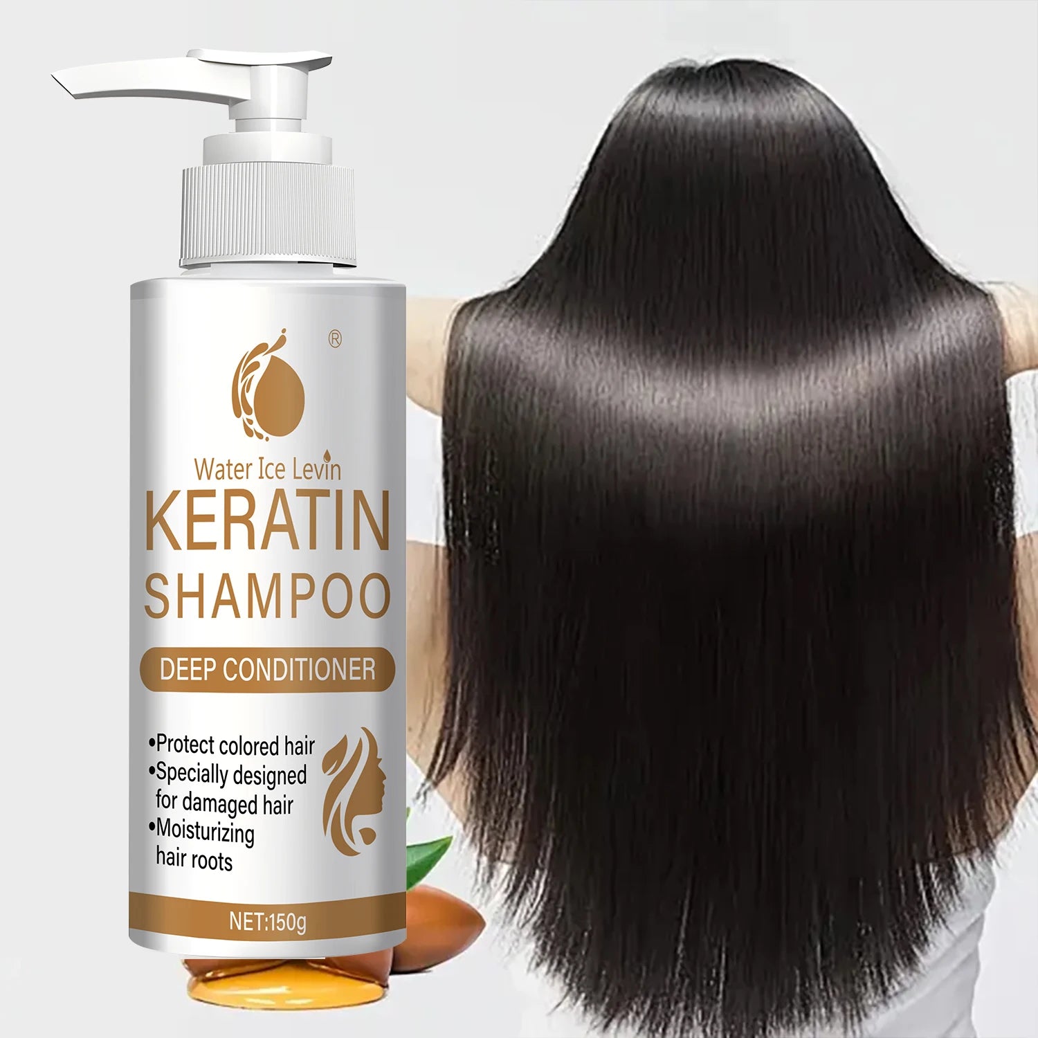 Keratin & Collagen Shampoo for Damaged Hair, Deep Conditioning Repair, Color Safe & Moisturizing, with Biotin, Fast Shipping