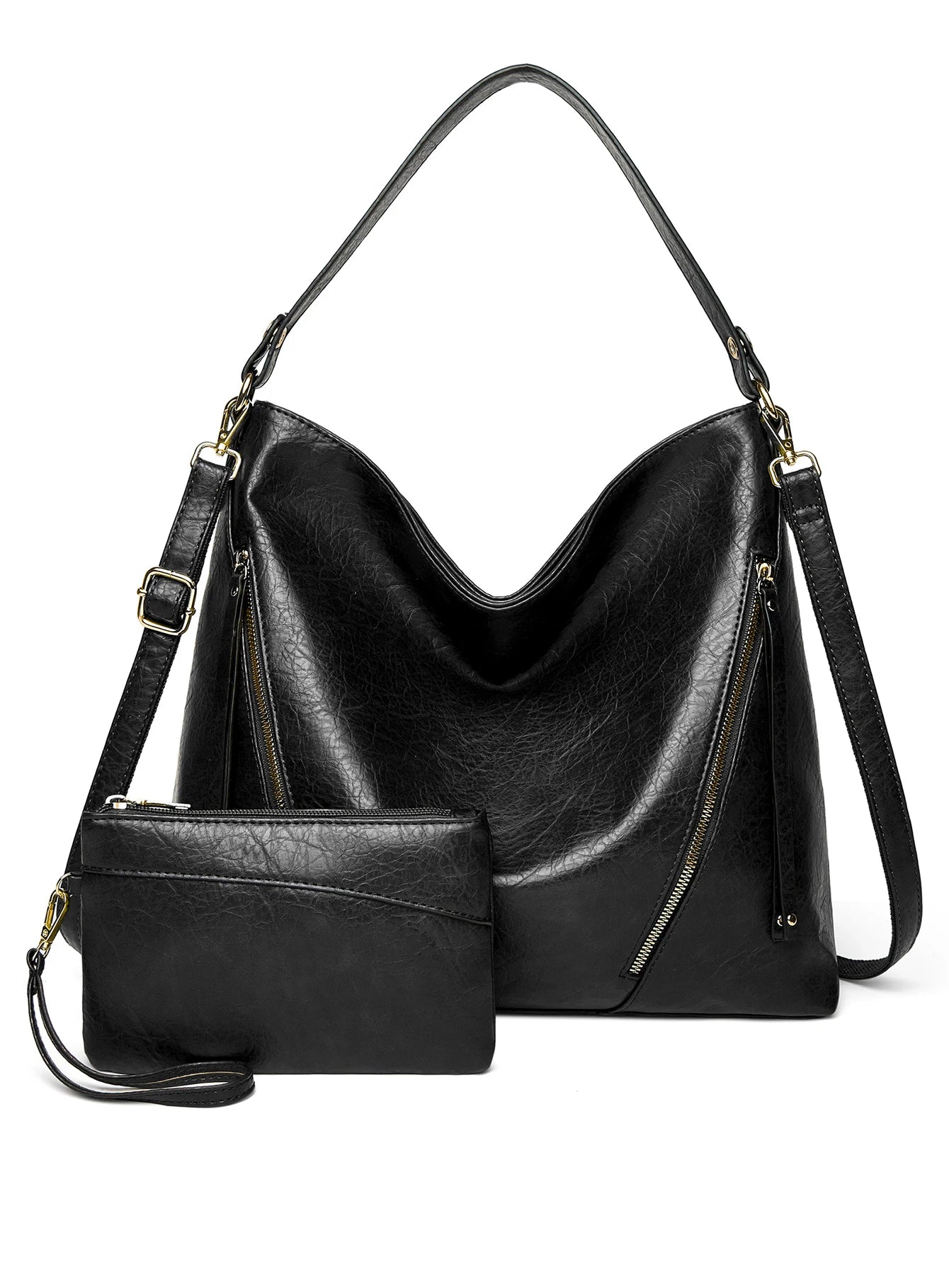 2-Piece Set Large-Capacity Fashionable Versatile New Style Women's Minimalist Handheld & Crossbody Bag