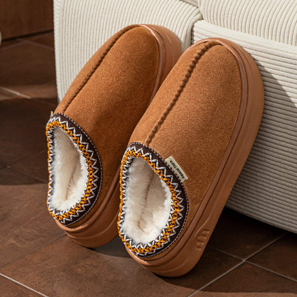 Soft Winter Bedroom Cozy Plush Women's Slippers Boots Indoor Leisure Fashion Warm Non-slip Fuzzy Couples Girl's Home Shoes