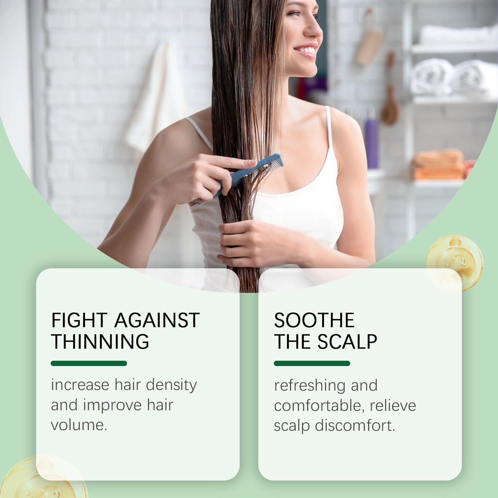 Hoegoa Hair Care Solution Gently Nourishes Scalp And Moisturizes Hair Everyday Soft And Glossy Hair Care Solution