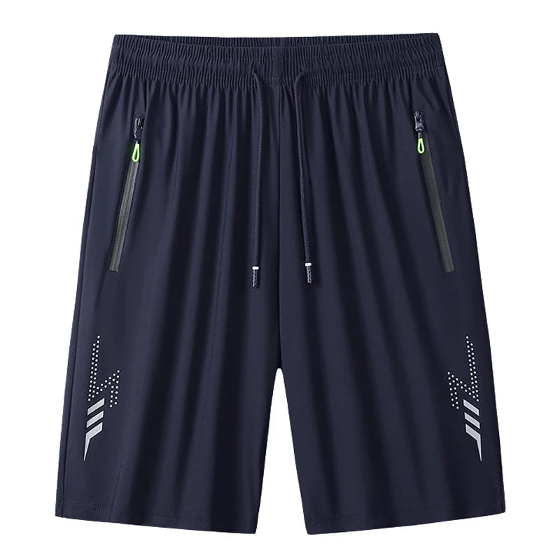 Summer Men's Sport Shorts Cool Sportswear Running Shorts Casual Bottoms Gym Fitness Training Jogging Short Pants Men Black Gray 