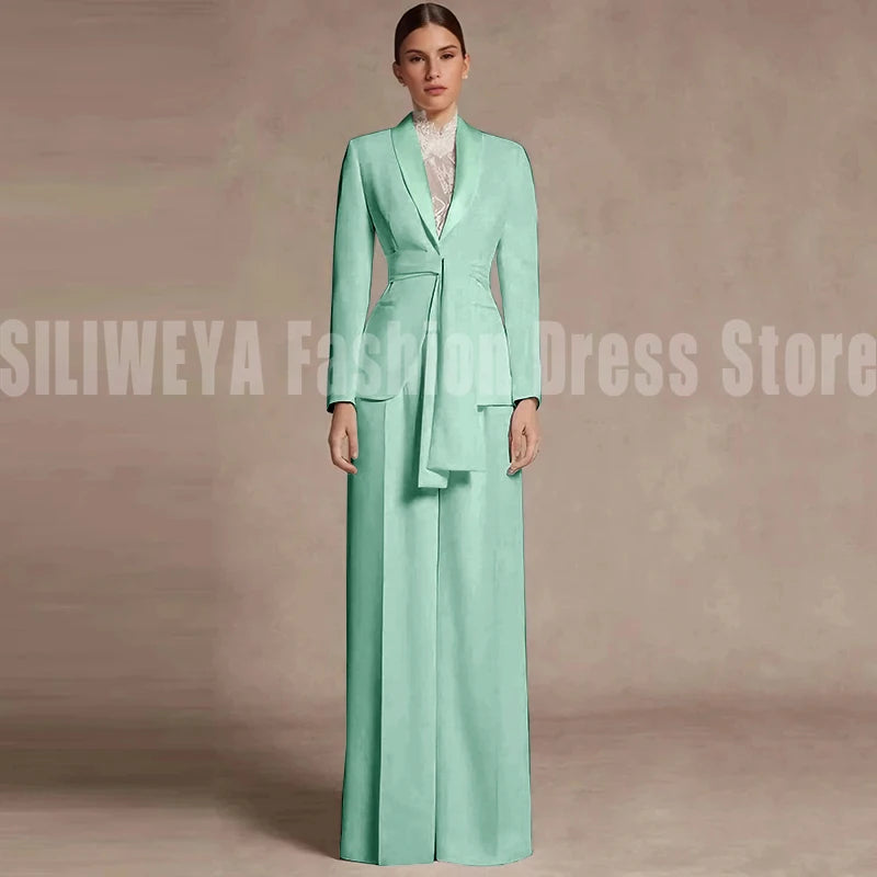 Fashion Office Lady Blazer Pants Female Suit Formal White Jacket Trouser Business Work Wear 2 Piece Set Conjuntos De Mujer