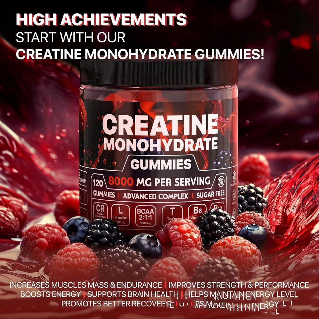 Creatine Gummies and Vitamins