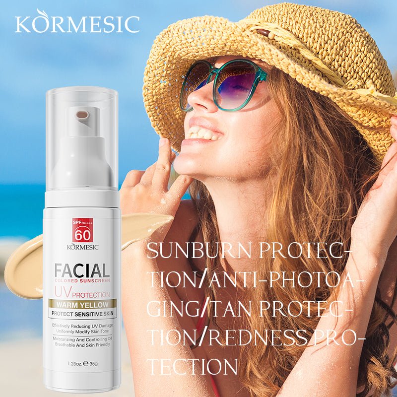 NO.KMC28389 KORMESIC Tinted Facial Sunscreen Lotion  protector solar con color