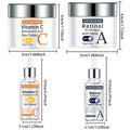 Vitamin C Facial Toner Cream Set Smooth Face Cream Moisturizing Day Cream Shrink Pores Skin Care Products