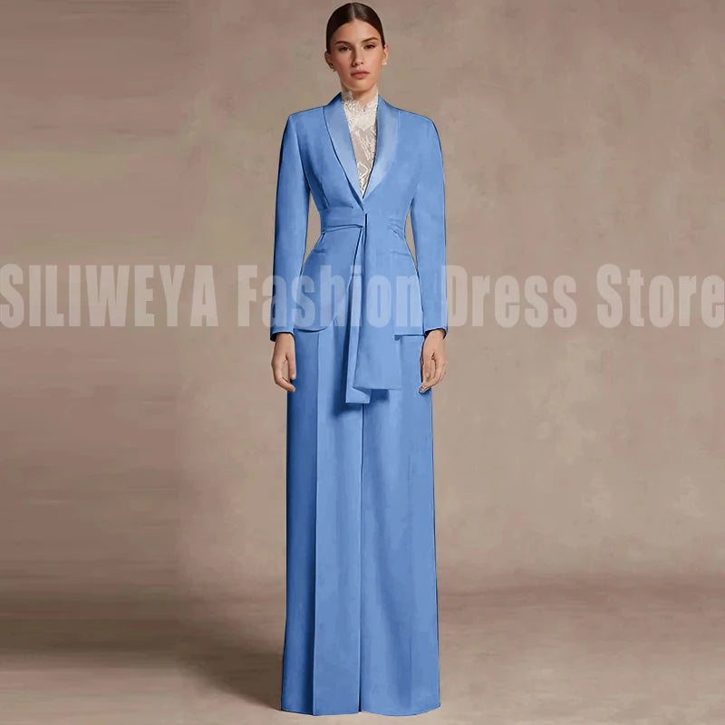 Fashion Office Lady Blazer Pants Female Suit Formal White Jacket Trouser Business Work Wear 2 Piece Set Conjuntos De Mujer