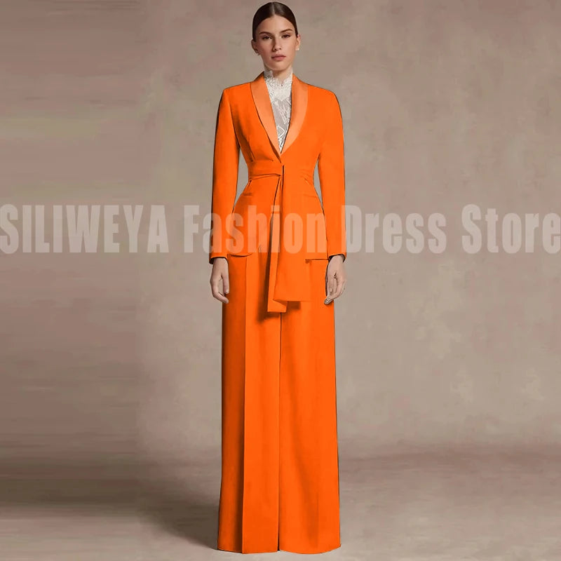 Fashion Office Lady Blazer Pants Female Suit Formal White Jacket Trouser Business Work Wear 2 Piece Set Conjuntos De Mujer