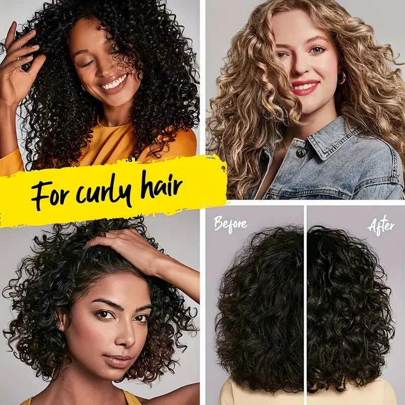 Moisturizing and Defining Curling Enhancer, Suitable for Dry Hair, Suitable for Men and Women, 100g, Hair Care Essentials | Glossy Surface | Moisturizing Cream