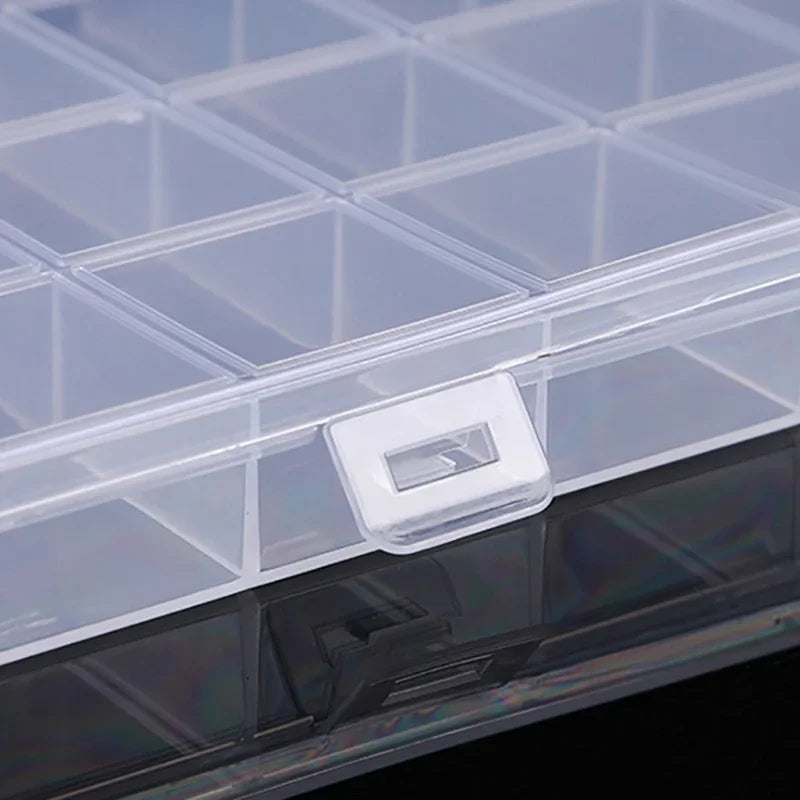 Plastic Storage Box 28 Grid With Slot Beaded Anti-string Grid Jewelry Classification Parts Division Box Jewelry Box Organizer 
